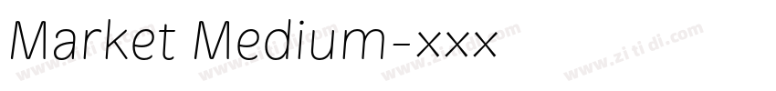 Market Medium字体转换